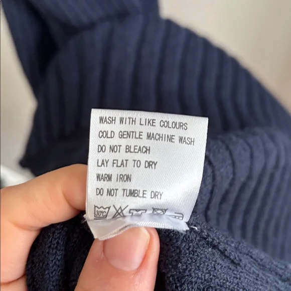 Anthropologie maxi dress xs navy - Picture 4 of 6